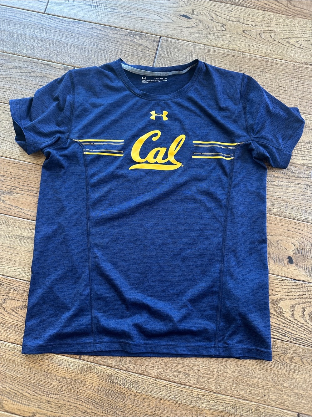 Under Armour Navy T-Shirt with Gold Cal Logo